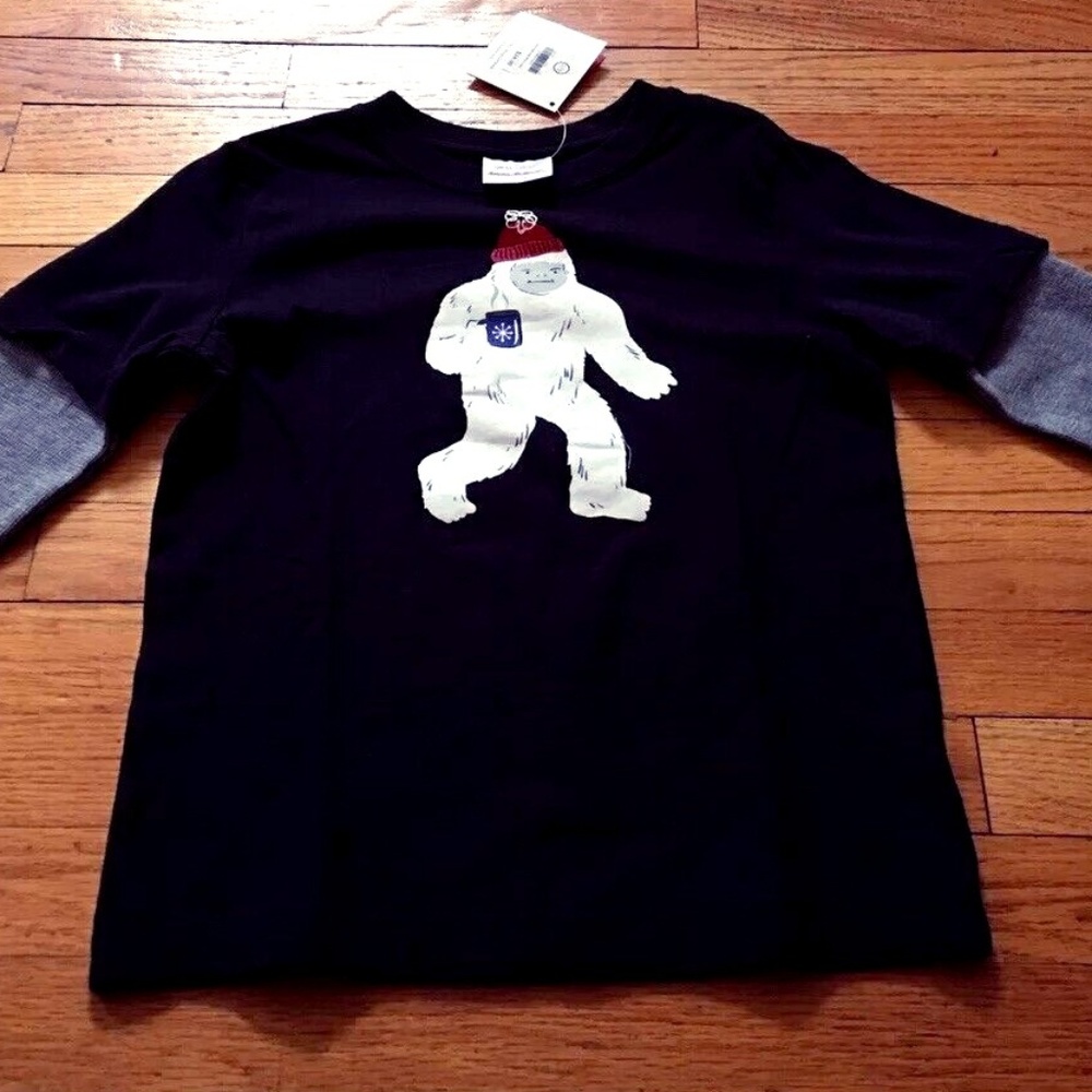 Hanna Andersson layered tee 120 6-7y NWT